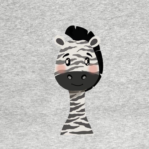 Baby Zebra Nursery Illustration by gusstvaraonica